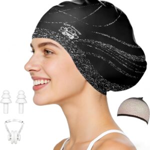 Extra-Large Swim Cap Durable Silicone Material