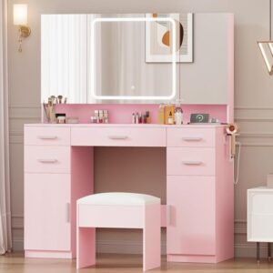 Vanity with Mirror and Lights