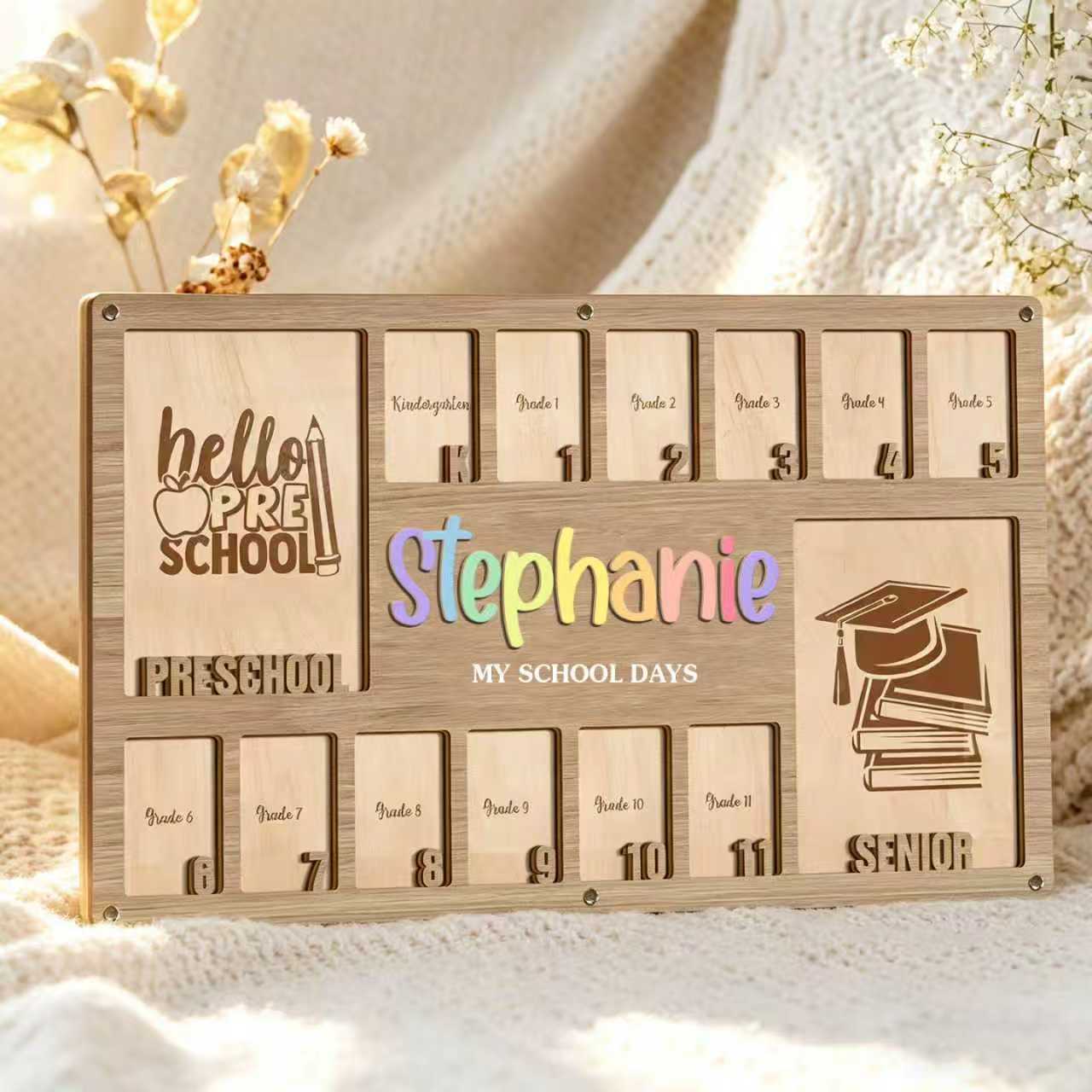 Personalized K-12 School Picture Frame 1 Personalized K-12 School Picture Frame